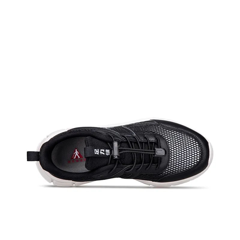 ZULIZ Sports Elderly Shoes Casual Shoes Men Low Top Black/Black White/Dark Gray-9