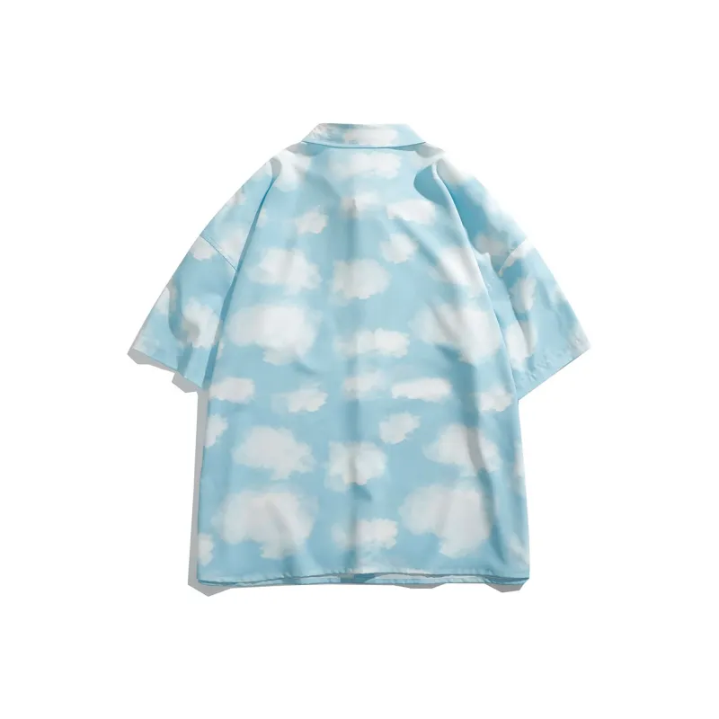BRYAN JIMENEZ Shirts Unisex Blue With Cloud-1