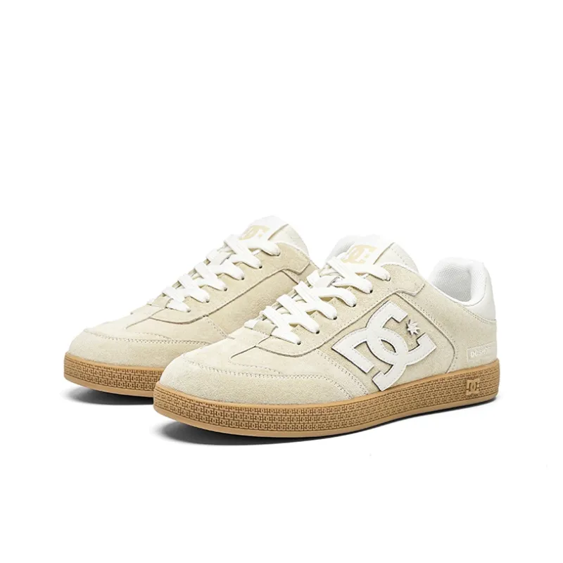 DC Shoes GAT CAS Abrasion Resistant Low Top Skateboard Shoes Unisex Light Khaki-2