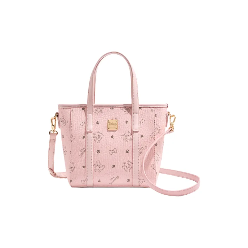 Disney Cat Velvet PU Shoulder Bag, Crossbody Bag, Handbag Women's Pink-1