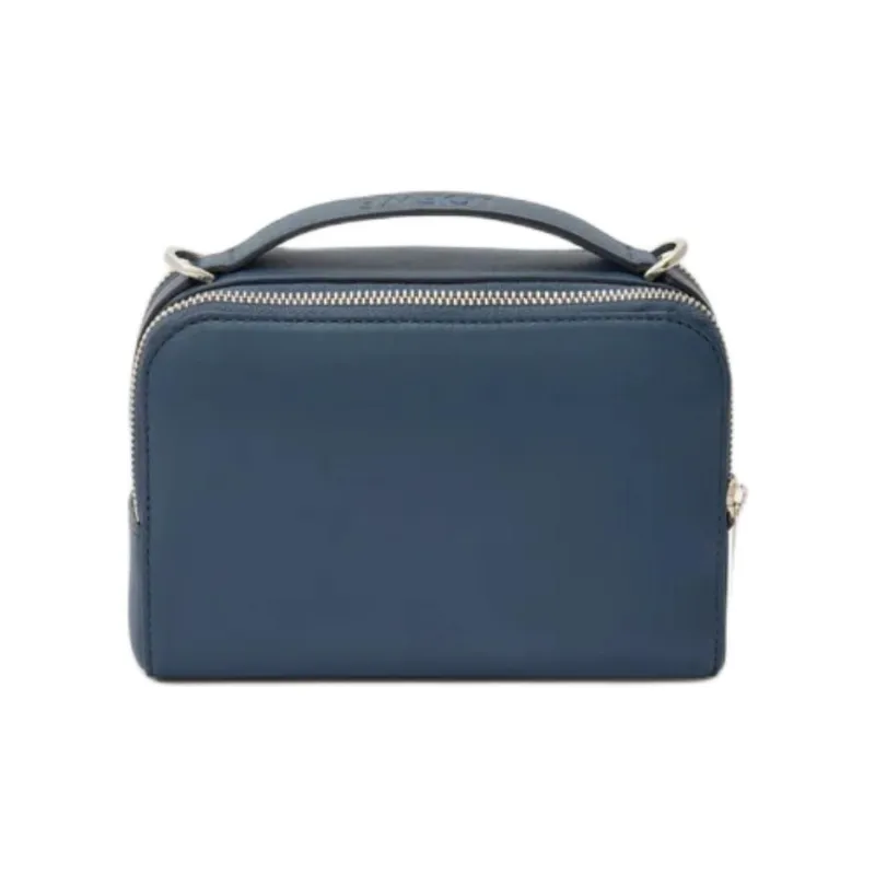 LOEWE Satin Calfskin Camera Bag Crossbody Bag Mini Men's Blue-3
