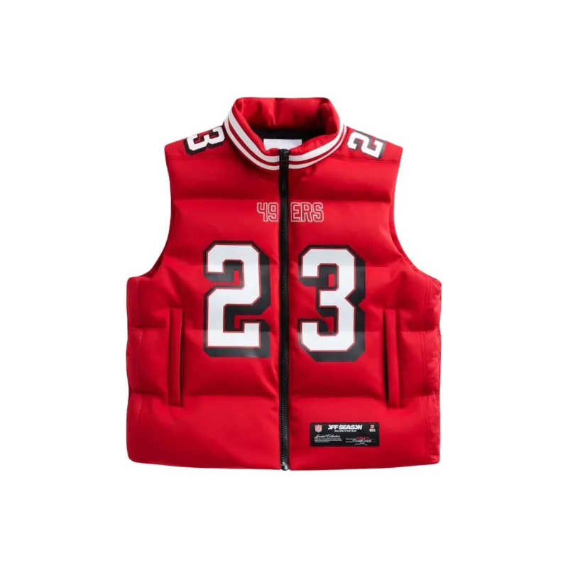 Off Season X Nfl Christian Mccaffrey San Francisco 49Ers Player Puffer Vest-0