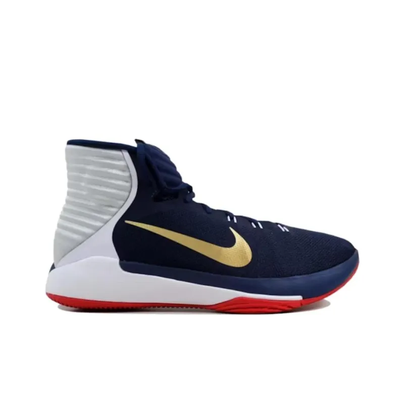 Nike PRIME HYPE DF 2016 Abrasion Resistant Mid Top Basketball Shoes Men's Blue-1
