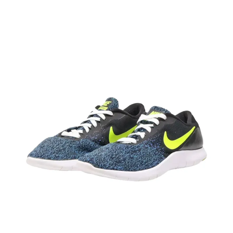 Nike Abrasion Resistant Low Top Training Shoes Men's Black Blue Yellow-2