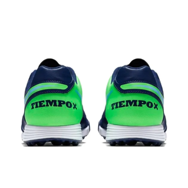 Nike Tiempo Genio 2 TF Turf Wear resistant And Waterproof Soccer Shoes Men's Blue-4