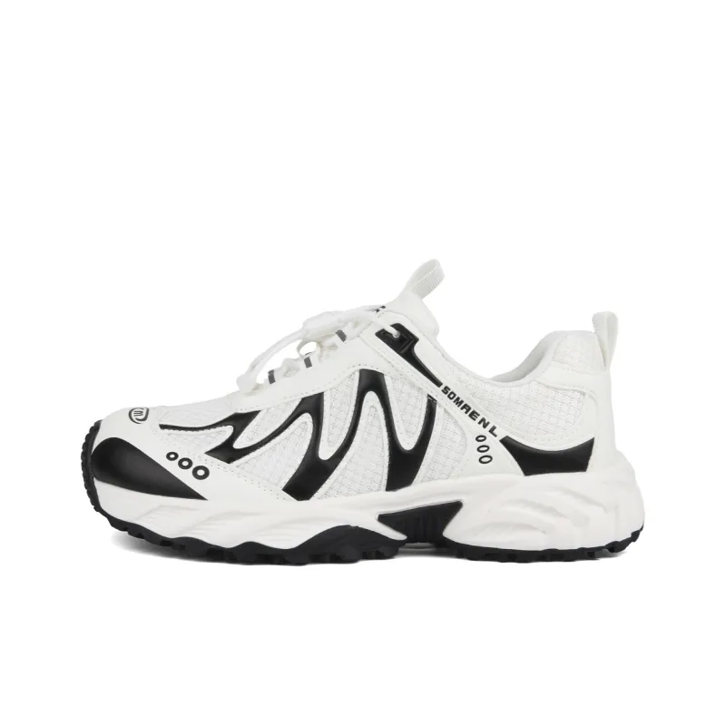WENPU Cushioning And Breathable Low Top Chunky Sneakers Women's-12
