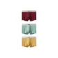 3 Pack (Red+Gray Green+Warm Mango Yellow)
