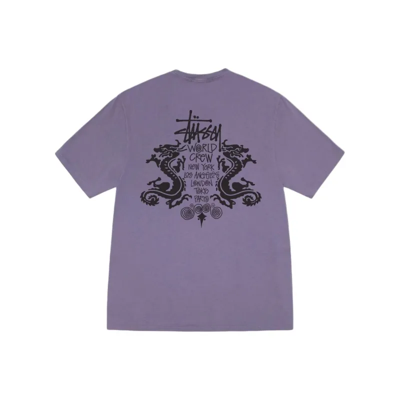 Stussy DOUBLE DRAGON TEE PIGMENT DYED T Shirt Unisex-3