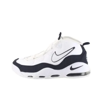 Nike Air Max Uptempo 95 Abrasion Resistant Mid Top Basketball Shoes Men's White Black