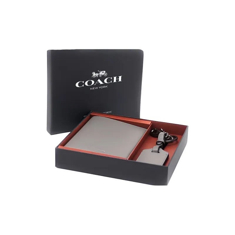 COACH Passport Case Passport Holders Gray-0