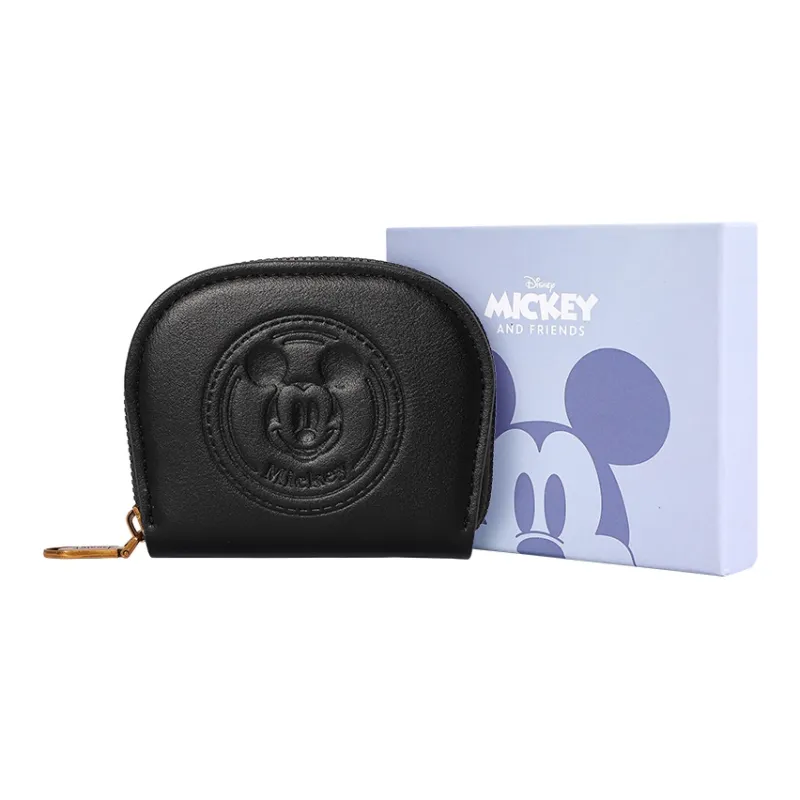 MESUCA Disney Collection Synthetic Leather Card Holder, Wallet Unisex Brown/Black-6