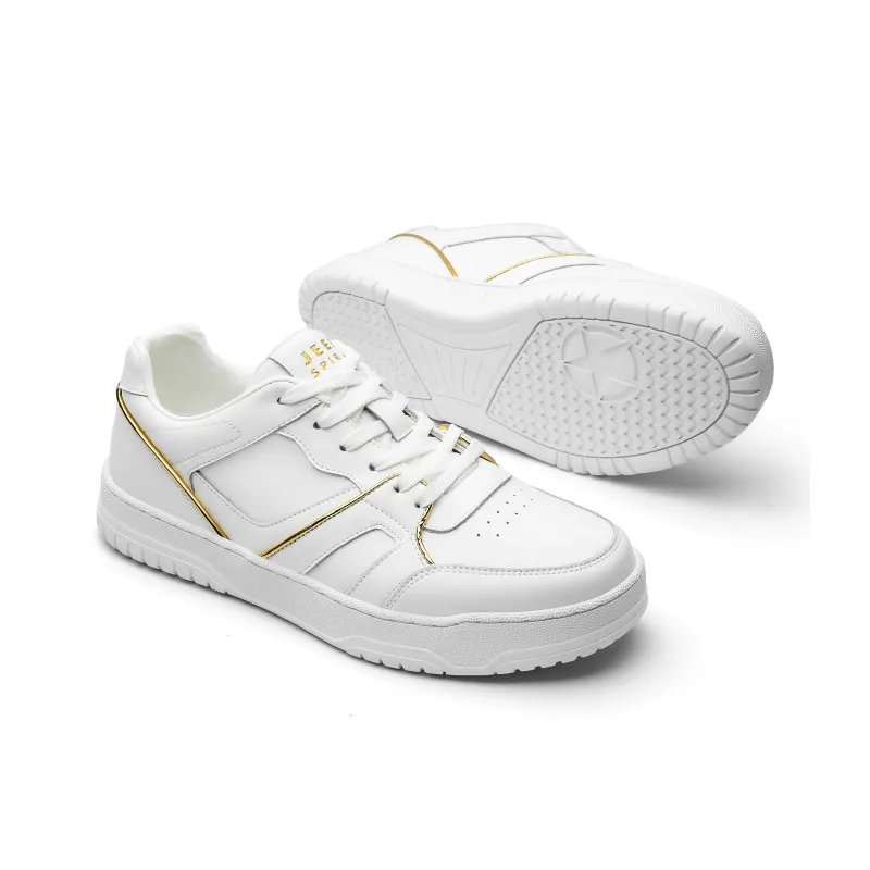 JEEP SPIRIT Skateboard Shoes Men Low Top Polar White-5