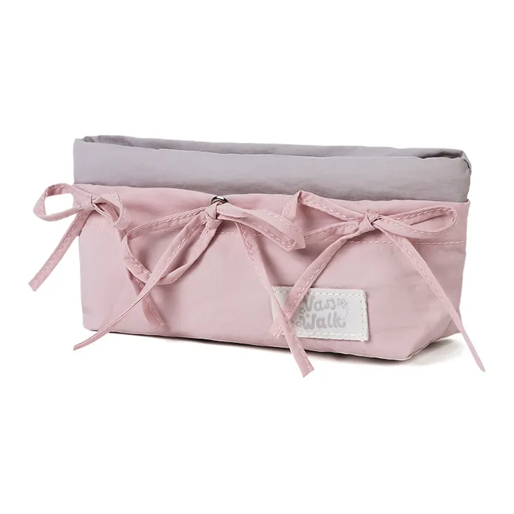 VANWALK Polyester Travel Storage Bag Women's Cream Blue/Mist Pink-4
