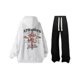 White+Black Casual Pants
