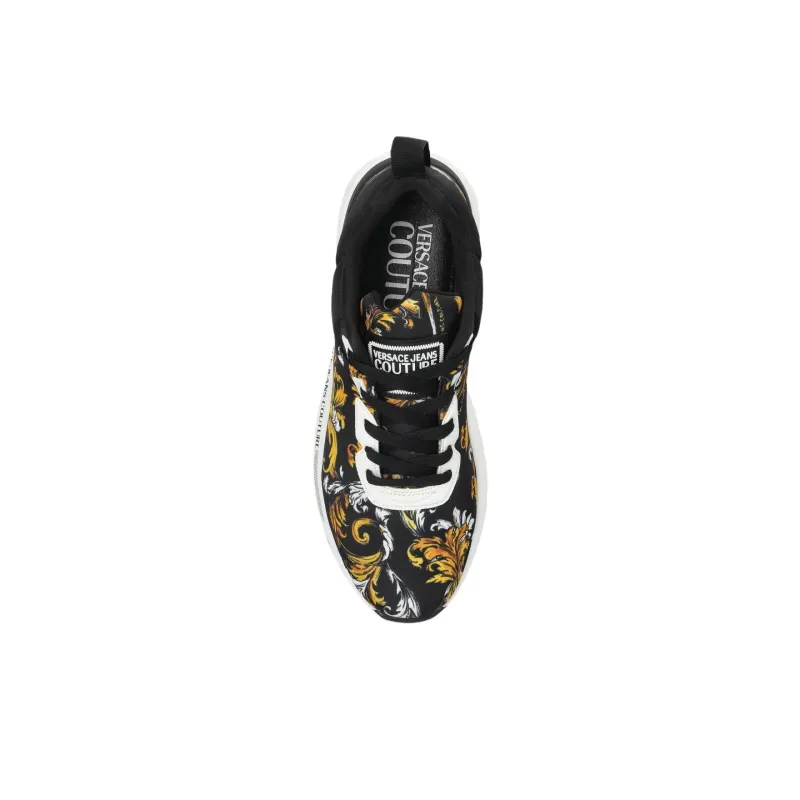 VERSACE JEANS COUTURE Low Top Casual Shoes Men's Black-4