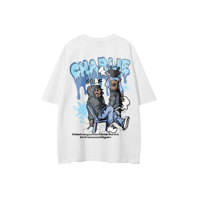 CHARLIE GOLF T Shirt Unisex Navy Blue-4