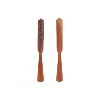 LOVANSO Three Row Styling Comb With Boar Bristles For Texturizing And Volumizing Hair Eveningwear Hair Styling