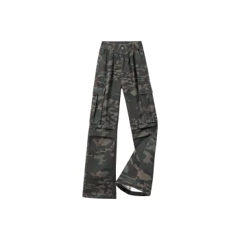 TBSM Casual Pants Unisex Army Green Camouflage