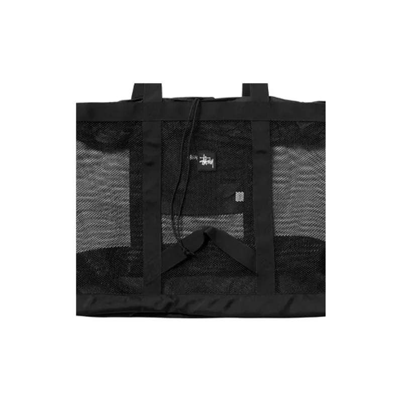 Stussy Nylon Tote Handbag Medium Size Unisex Black-2