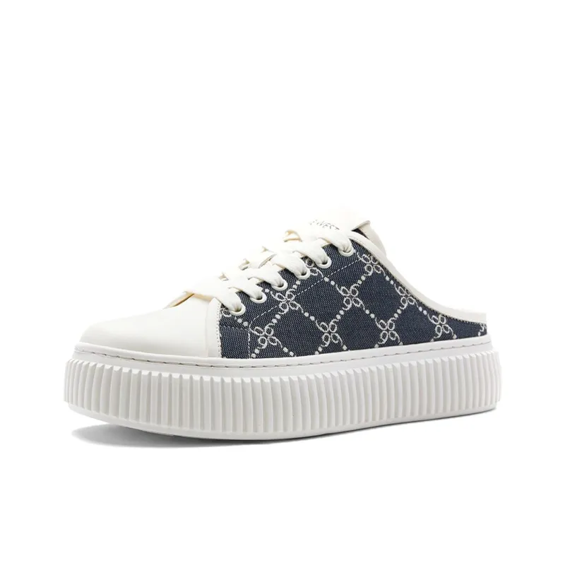 NINE WEST Abrasion Resistant Closed Toe Slippers Women's Blue/White-1