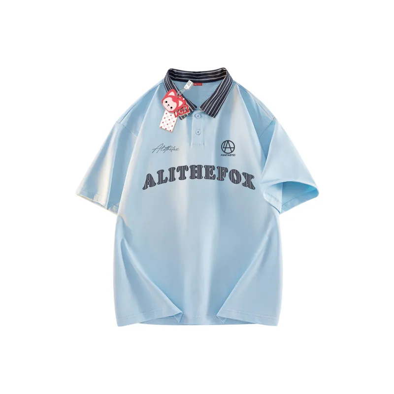ALI THE FOX Polo Shirt Unisex White-9