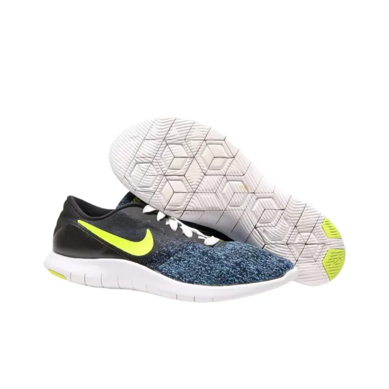 Nike Abrasion Resistant Low Top Training Shoes Men's Black Blue Yellow-5