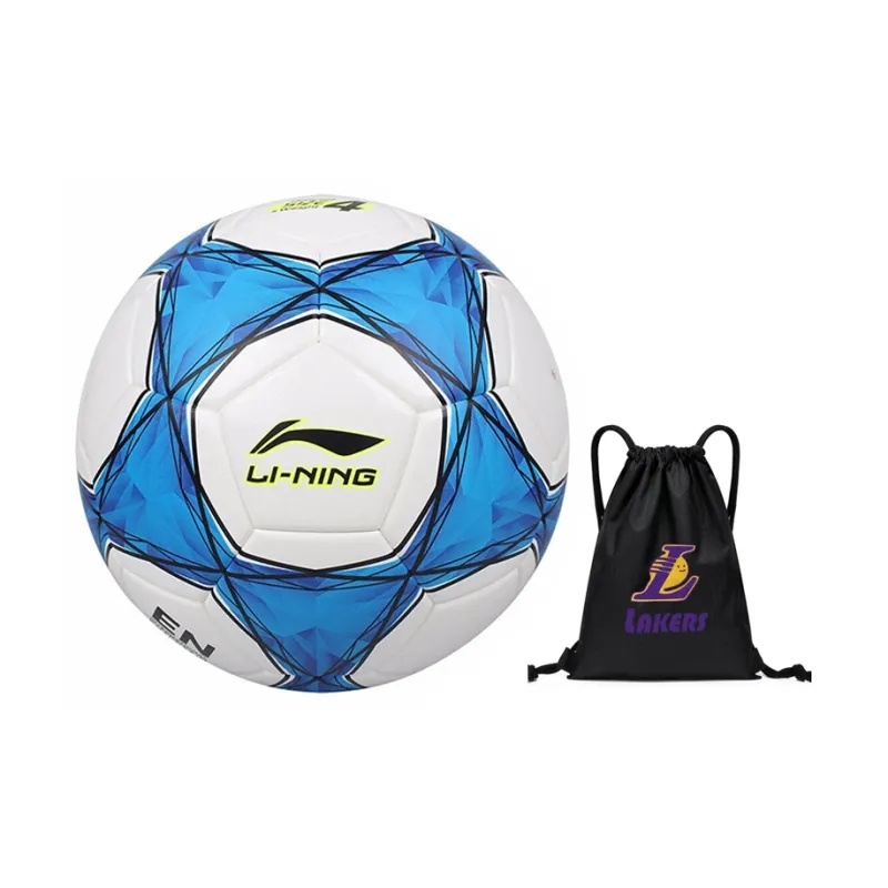 LiNing Size 4 Soccer TPU Seamless Thermal bonding Unisex Blue White-10