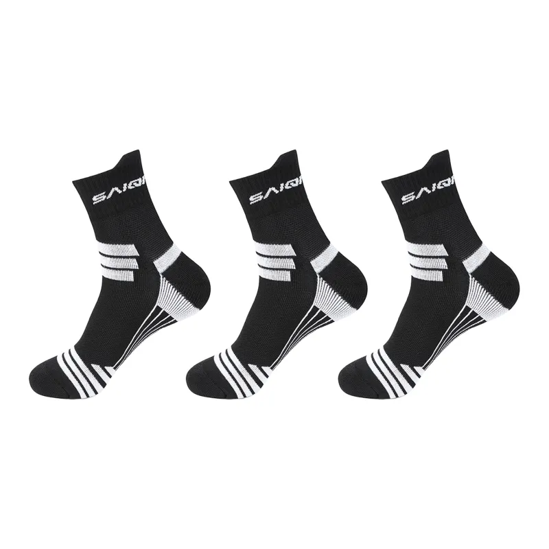 SAIQI Mid Calf Socks Men's 3 Pack-12