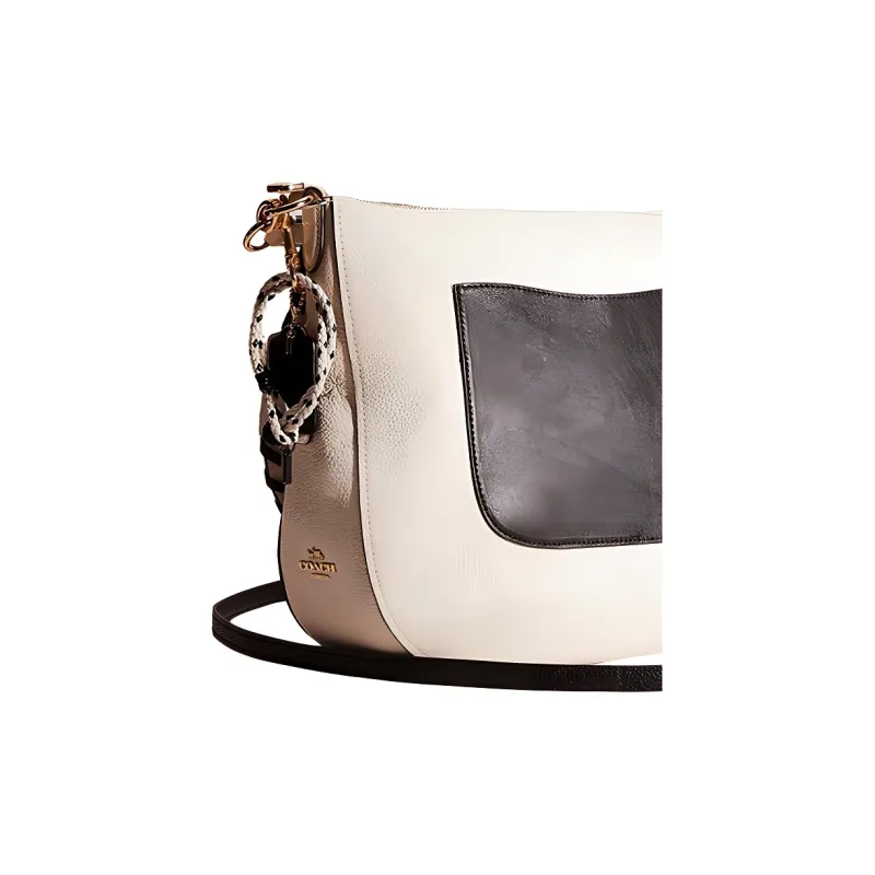 COACH Hobo Leather Crossbody Bags Tubas Women's Chalk White-3