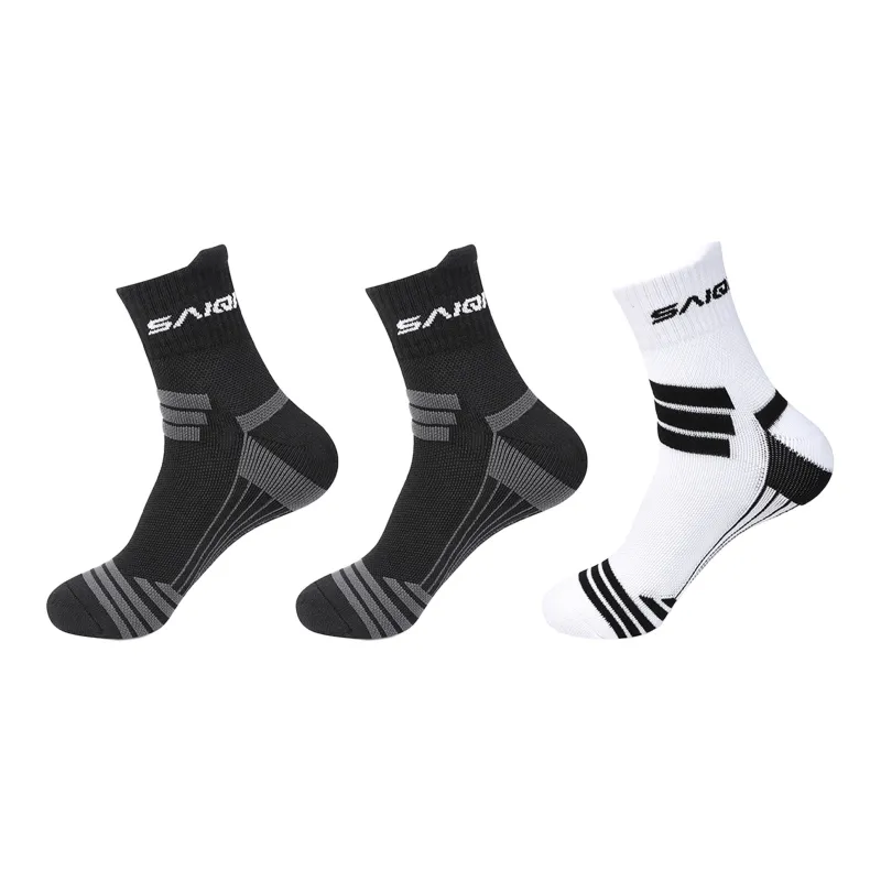 SAIQI Mid Calf Socks Men's 3 Pack-20