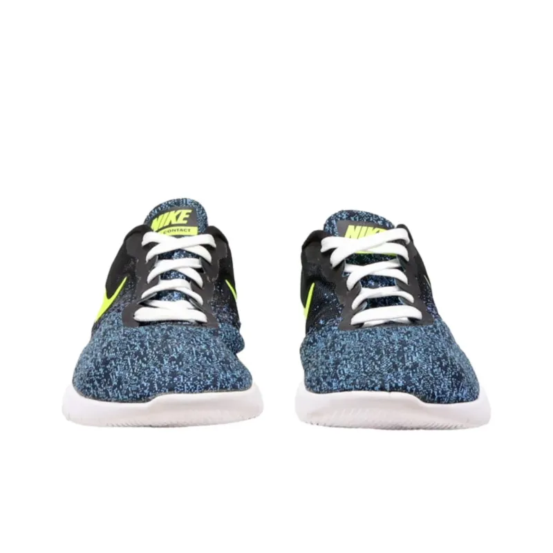 Nike Abrasion Resistant Low Top Training Shoes Men's Black Blue Yellow-4