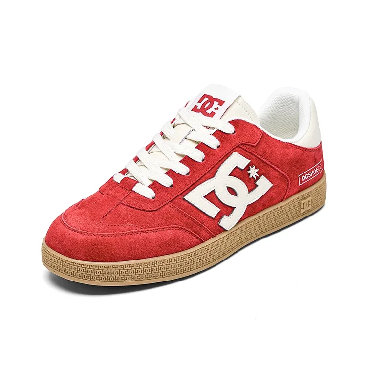 DC Shoes GAT CAS Coverage Cushioning Abrasion Resistant Low Top Skateboard Shoes Unisex Vermilion-1
