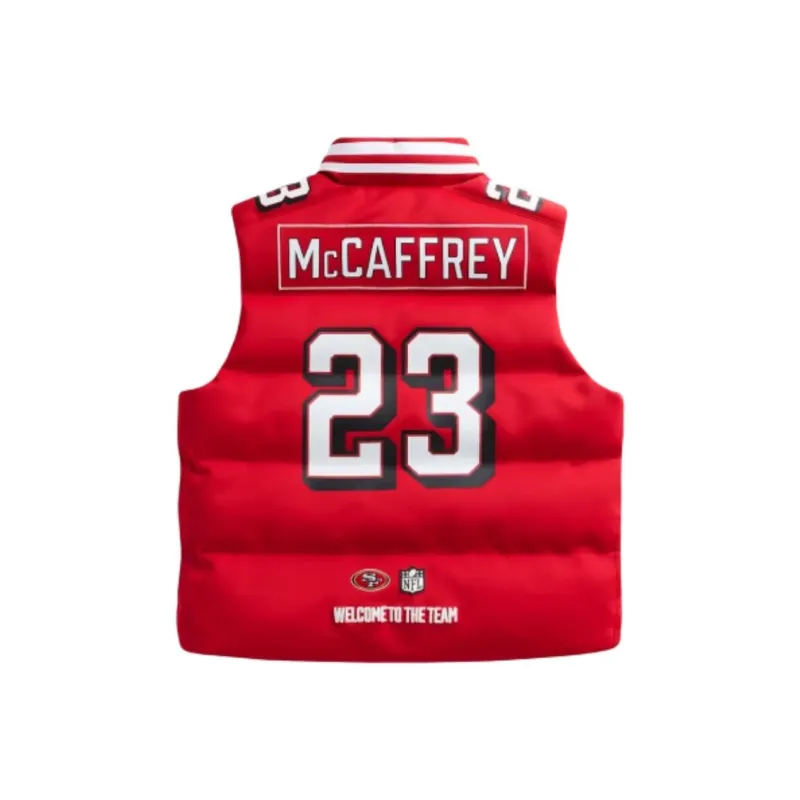 Off Season X Nfl Christian Mccaffrey San Francisco 49Ers Player Puffer Vest-1