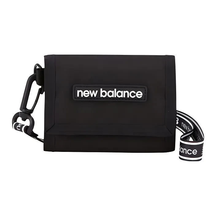 New Balance Polyester Card Holder Wallet Regular Men's Black-0