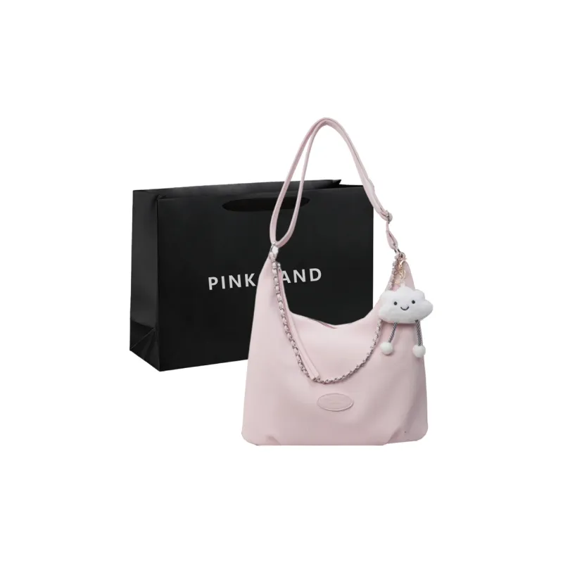 PINK·LAND PU Backpack Handbag, Shoulder Bag Women's Beige/Black/Blue-18