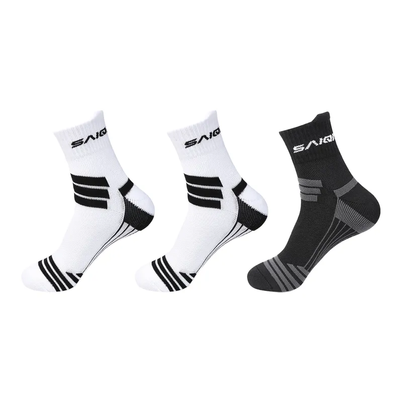 SAIQI Mid Calf Socks Men's 3 Pack-18
