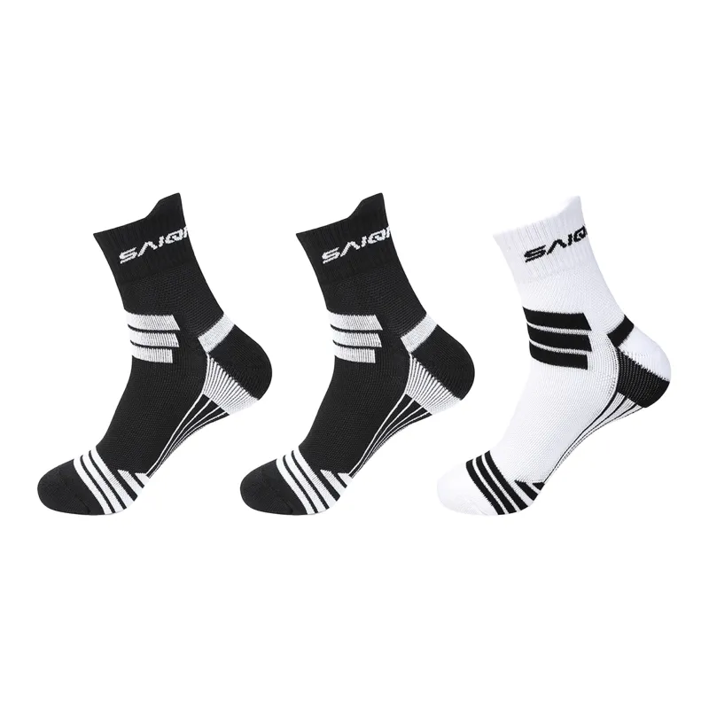 SAIQI Mid Calf Socks Men's 3 Pack-15