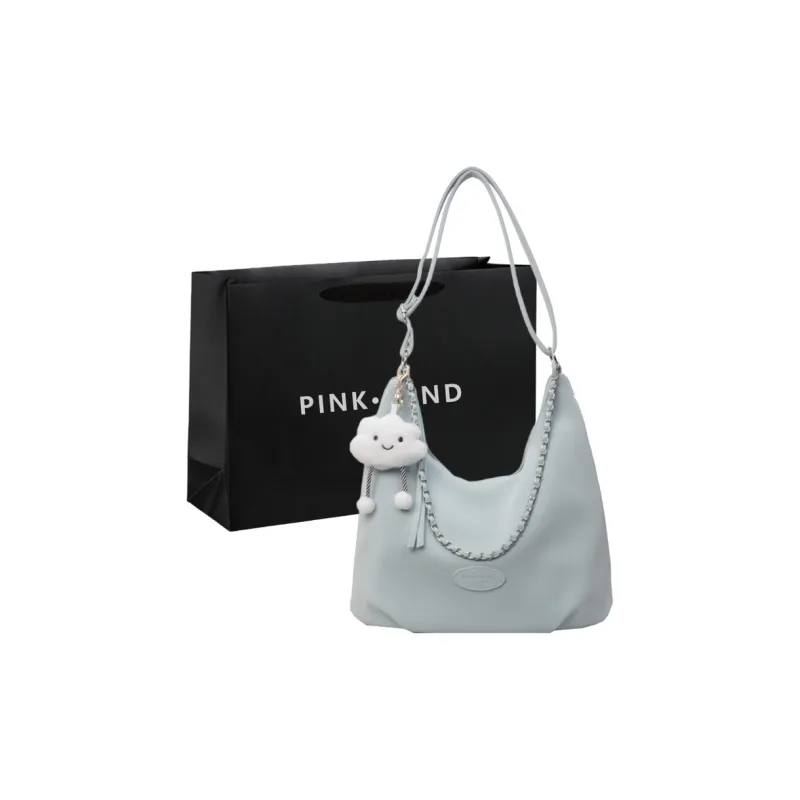 PINK·LAND PU Backpack Handbag, Shoulder Bag Women's Beige/Black/Blue-12