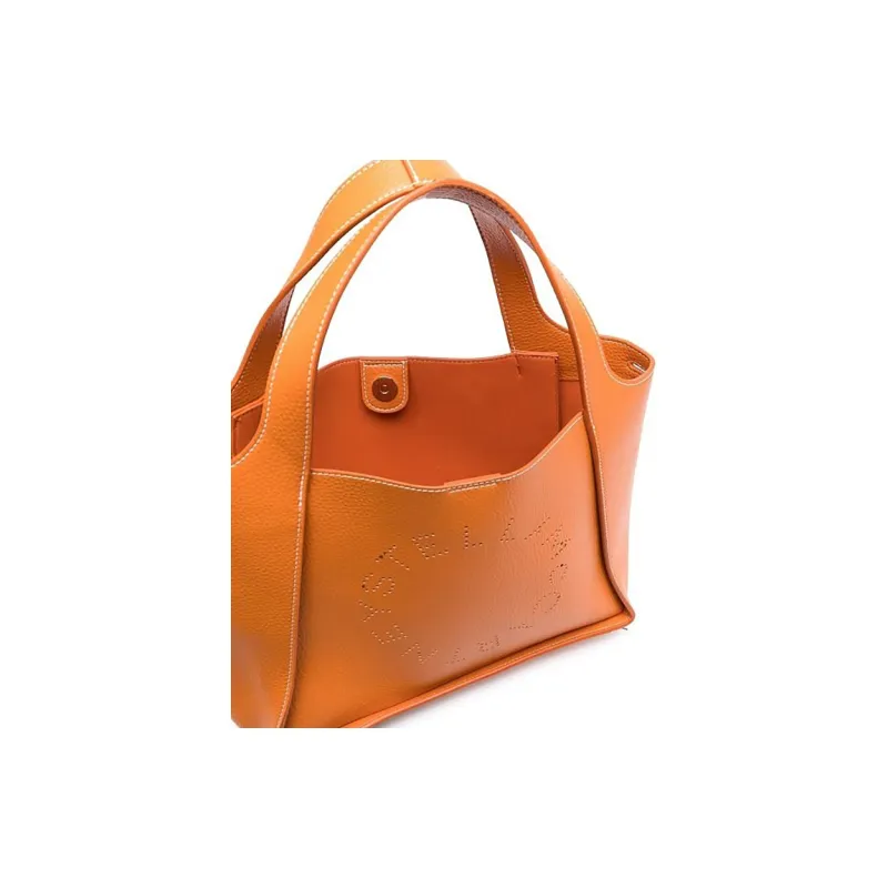 Stella McCartney Logo Perforated Shoulder Bag-3
