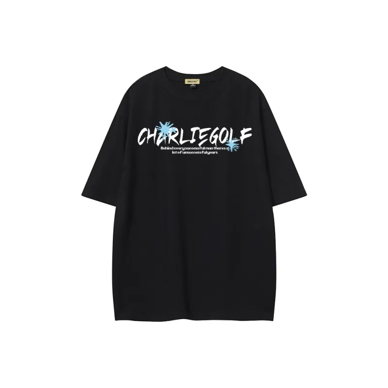 CHARLIE GOLF T Shirt Unisex Navy Blue-3