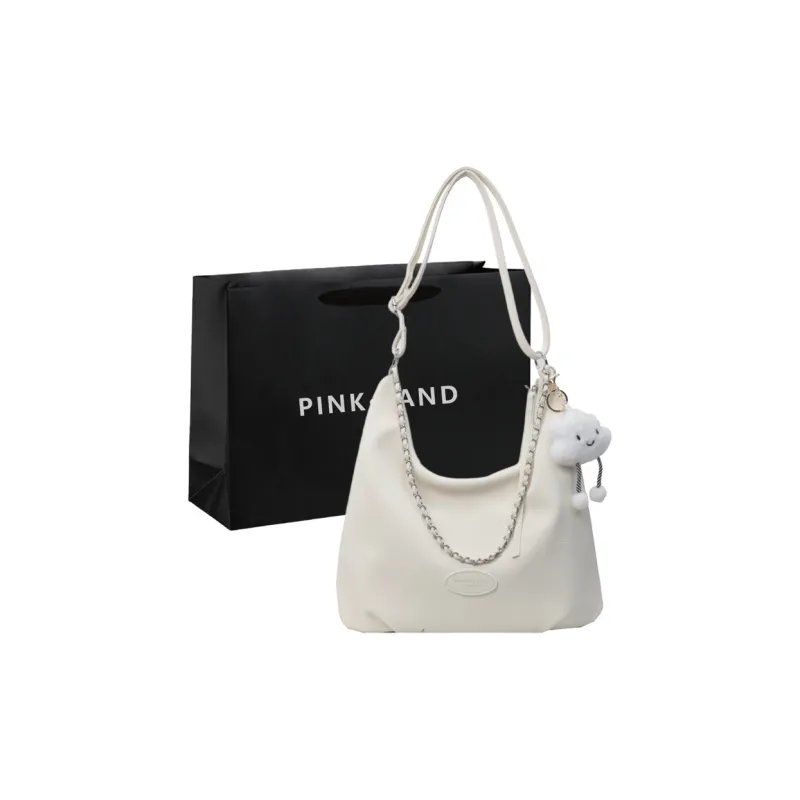 PINK·LAND PU Backpack Handbag, Shoulder Bag Women's Beige/Black/Blue-0