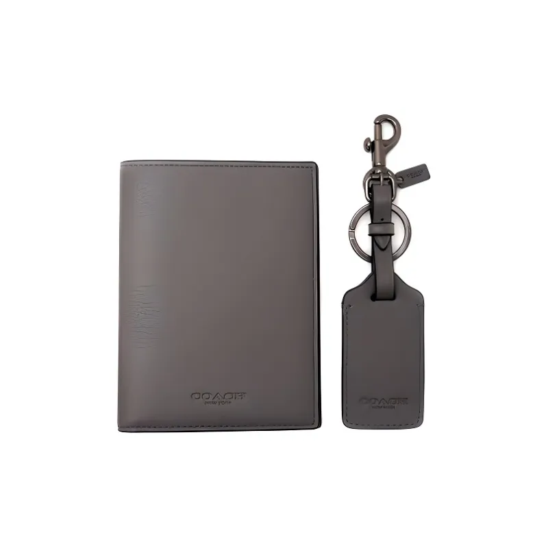 COACH Passport Case Passport Holders Gray-1