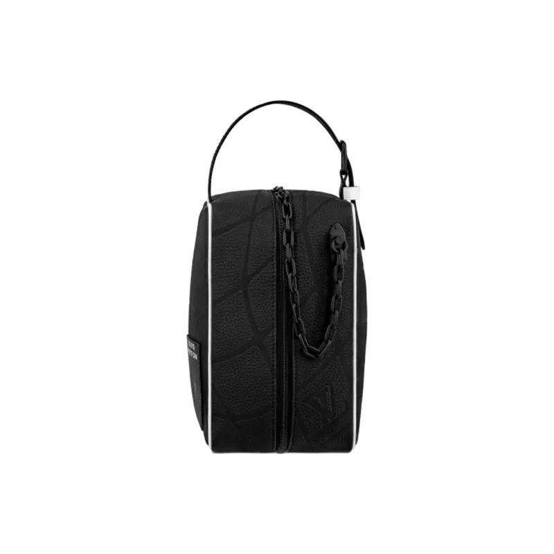 LOUIS VUITTON FIFA Collaboration Dopp Kit Calfskin Shoulder Bag Crossbody Bag Handbag Men's Black-0