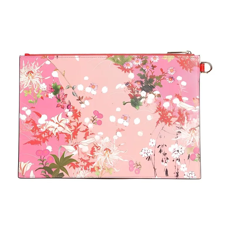 Givenchy Coated Canvas Clutch Women's Pink-1