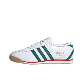 Adidas Originals Abrasion Resistant Low Top Casual Running Shoes Men's White Green