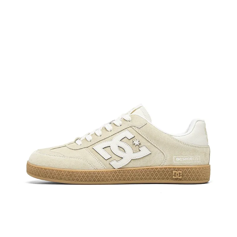 DC Shoes GAT CAS Abrasion Resistant Low Top Skateboard Shoes Unisex Light Khaki-0