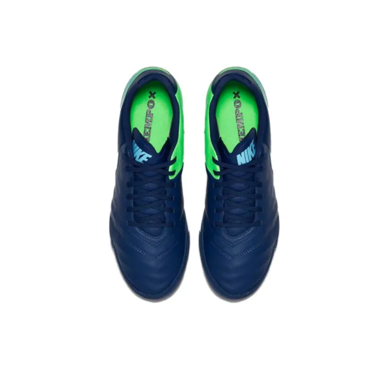 Nike Tiempo Genio 2 TF Turf Wear resistant And Waterproof Soccer Shoes Men's Blue-3