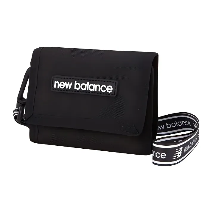New Balance Polyester Card Holder Wallet Regular Men's Black-1