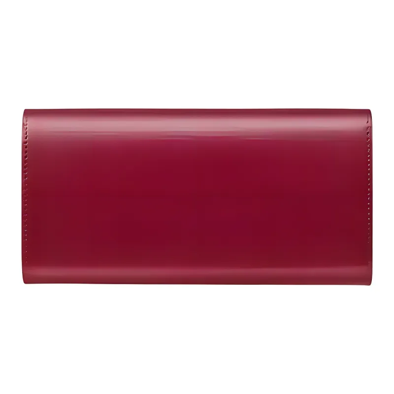 CARTIER Calfskin Wallet, Card Holder Women's Cherry Red-1