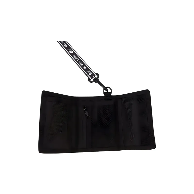 New Balance Polyester Card Holder Wallet Regular Men's Black-3